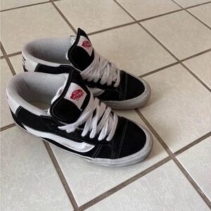 Vans Kids Classic Black and White Sneakers